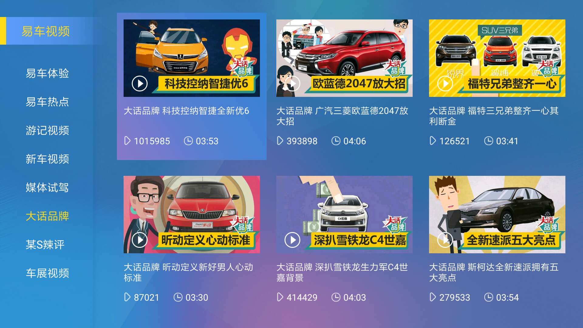 汽车报价大全TV版