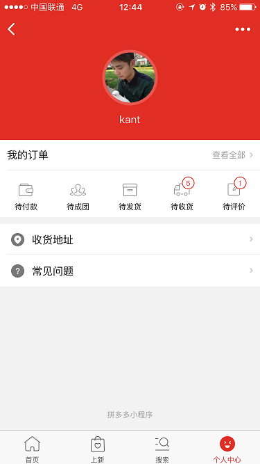拼多多小程序版