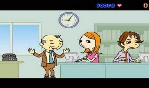 办公室偷吻