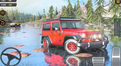 4x4泥浆吉普车