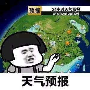 抖音天气预报说想你表情包
