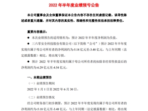 360发布2022半年业绩公告：预计亏损5个亿 原因揭晓