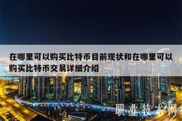 在哪里可以购买比特币目前现状和在哪里可以购买比特币交易详细介绍-第1张图片-binance交易所